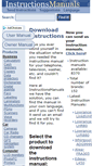 Mobile Screenshot of instructionsmanuals.com