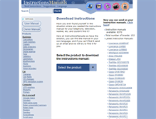 Tablet Screenshot of instructionsmanuals.com